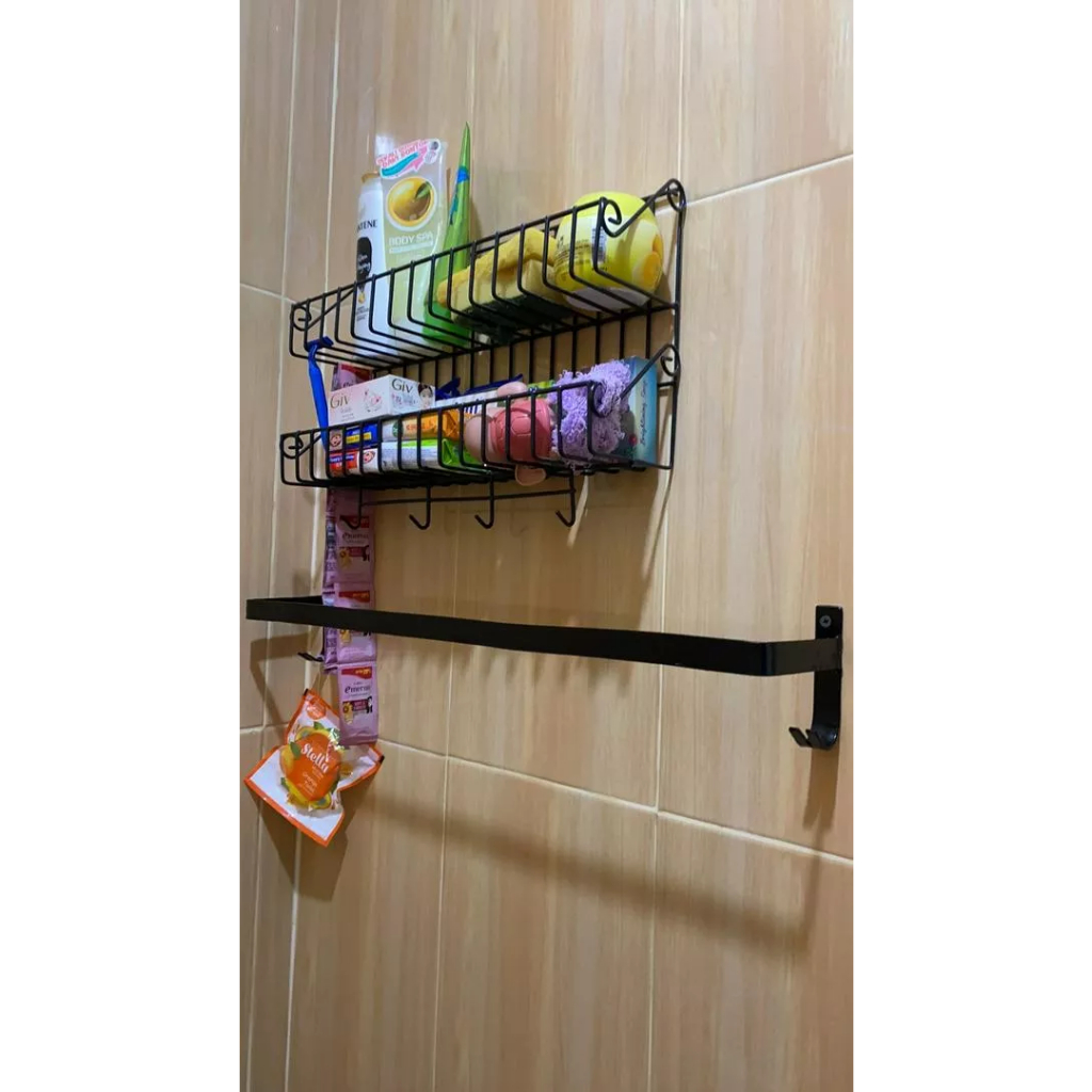 Jual Rak Besi Kabinet Kamar Mandi Tempel Dinding Perlengkapan Rumah ...