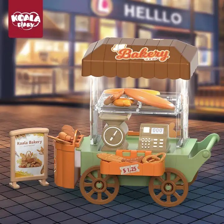 Jual Koala Diary Bread Mini Car Mainan Gerobak Trolly Sales Roti Bakery ...