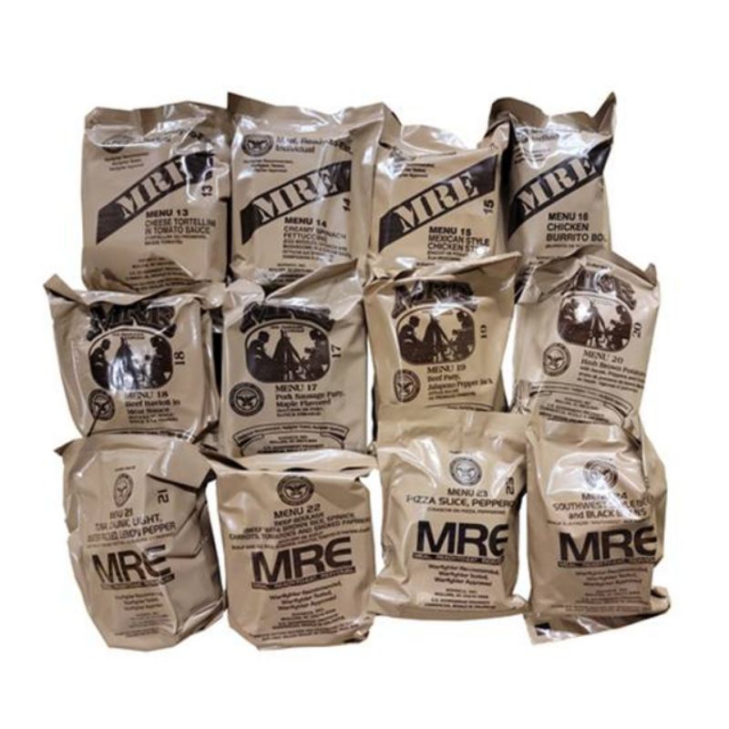 Jual MRE ( Meal Ready to Eat ) Ransum Tentara Amerika Menu 1-24 ...