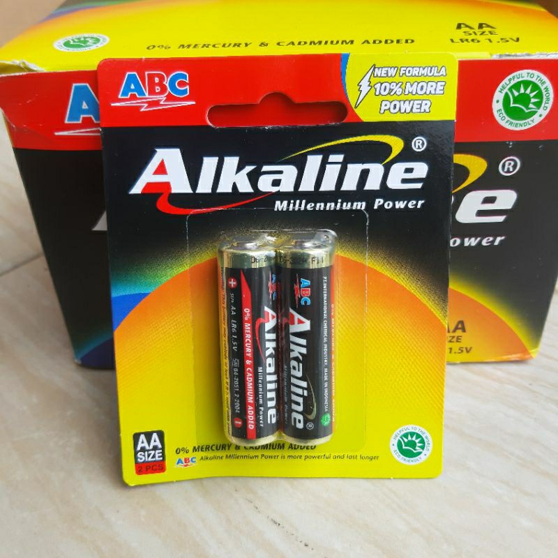 Jual BATU ABC AA BATERAI BATTERY A2 ALKALINE | Shopee Indonesia