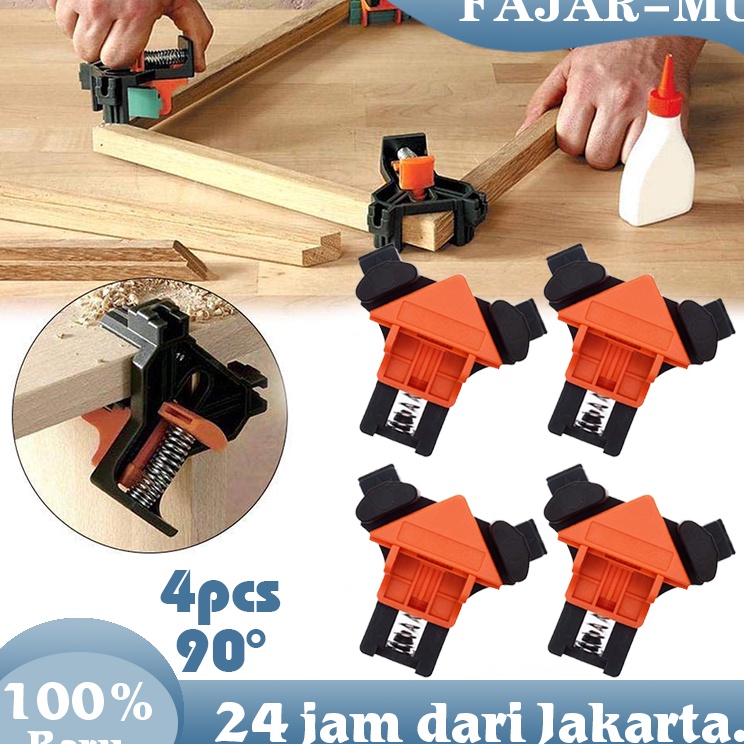 Jual Lebih Hemat ⬆️ 4 Pcs Clamp Corner Frame 90 Derajat Klem Sudut Siku ...