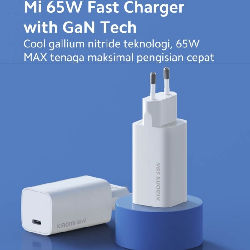 Jual Xiaomi Original Charger 65W Gan Tech Laptop Super Fast Charge