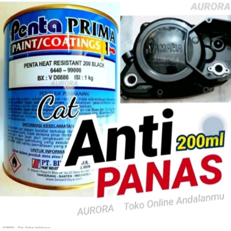 Jual Cat Anti Panas Penta Heat Resistant Black 6440 99000 Hitam Tahan Panas Shopee Indonesia 4840