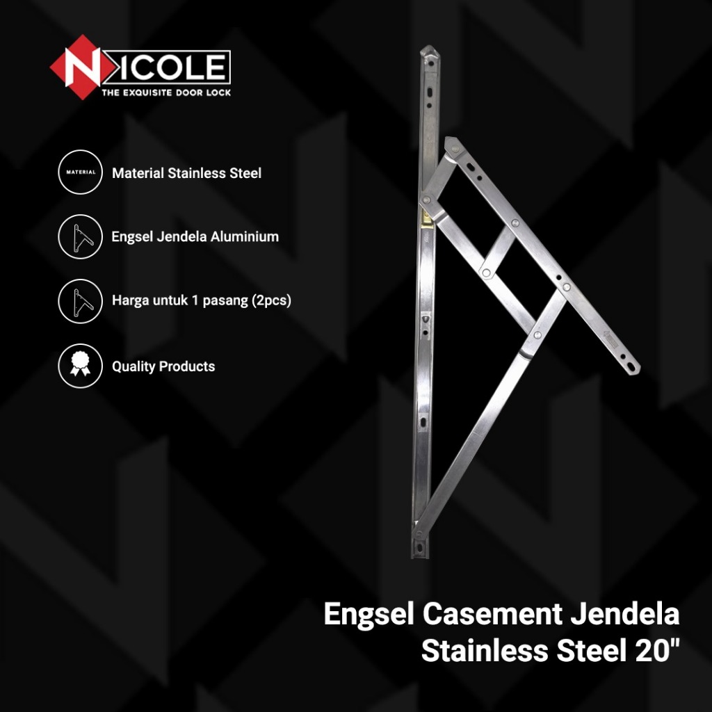 Jual Engsel Jendela Casement / Friction Stay / Window Casement ...
