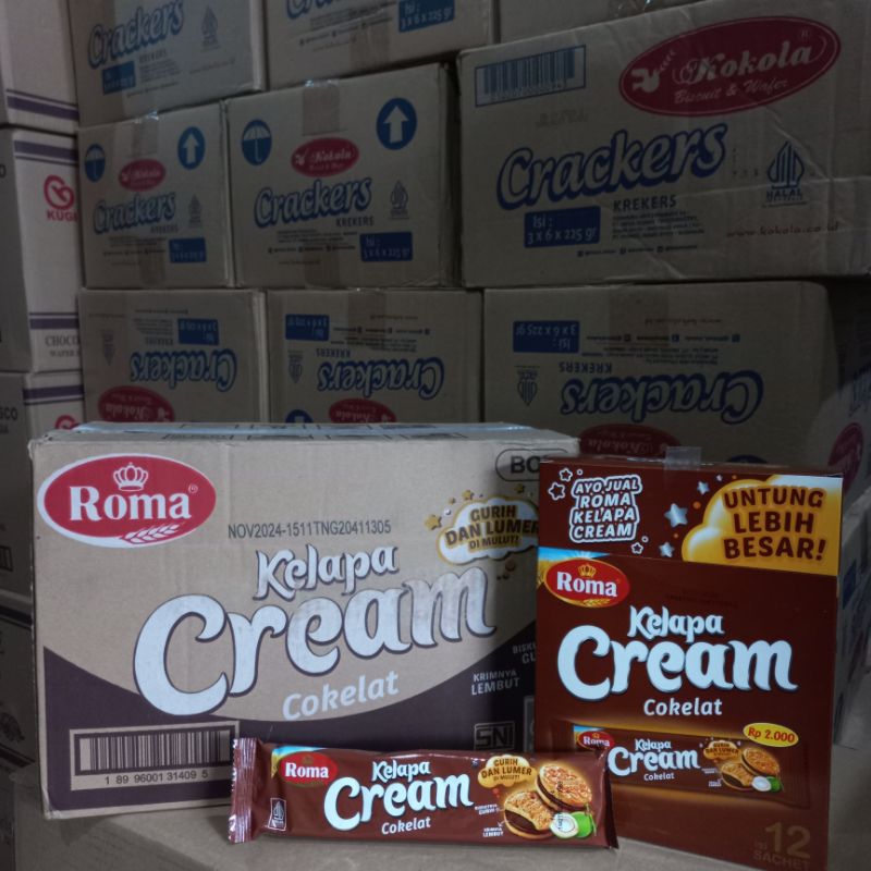 Jual Roma Kelapa Cream Box 42 Gram 1 Dus Isi 6 Box 1 Box Isi 12 Pcs