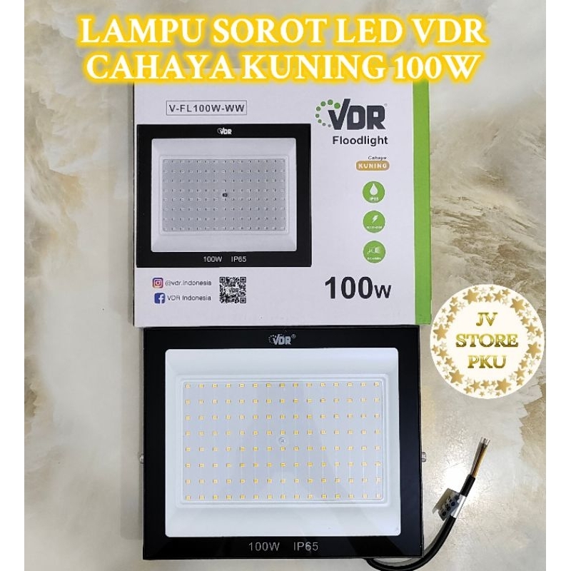 Jual Lampu Sorot Led Vdr Cahaya Kuning W Shopee Indonesia