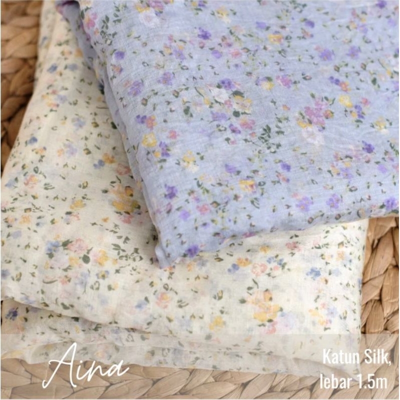 Jual Kain Katun Silky Premium Motif Bunga Bahan Mukena | Shopee Indonesia