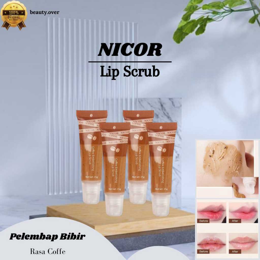 Jual NICOR LIP SCRUB Pelembap Bibir Dengan Varian Rasa Coffee