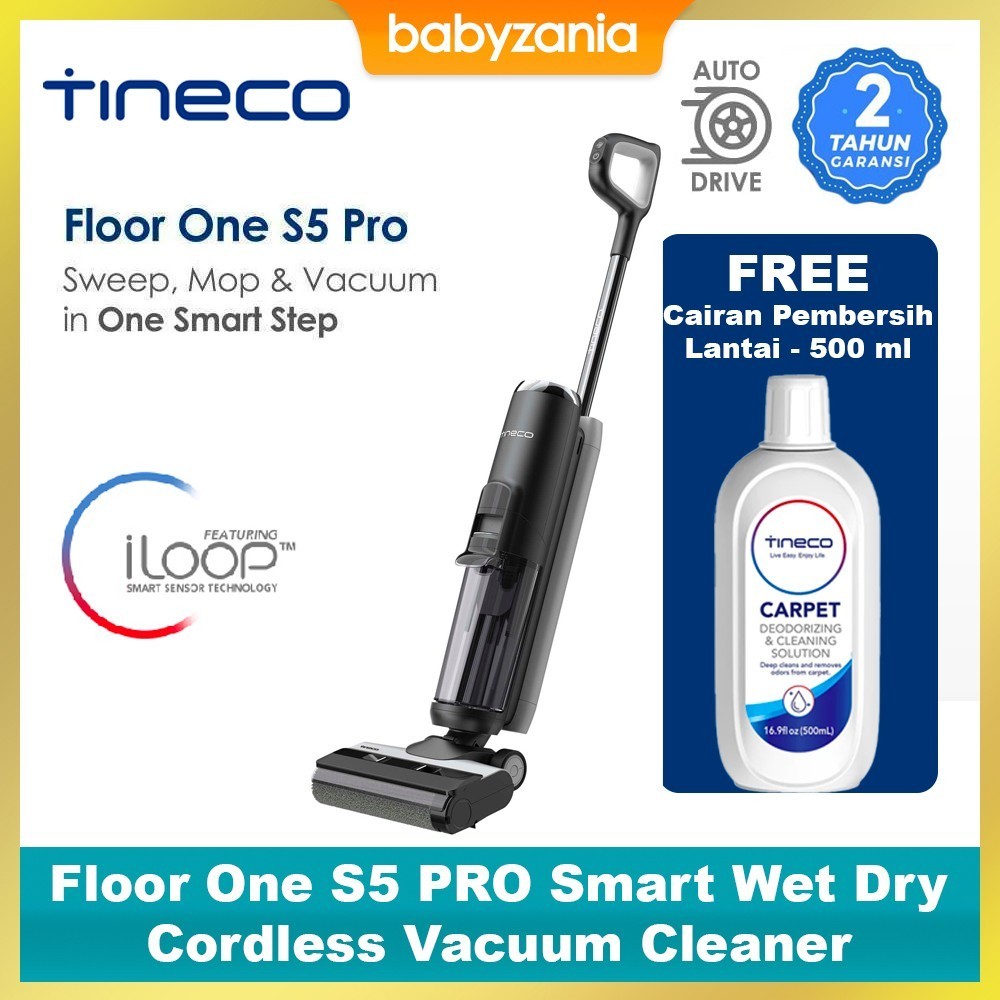 Jual Tineco Floor One S5 PRO Smart Wet Dry Cordless Vacuum Cleaner ...