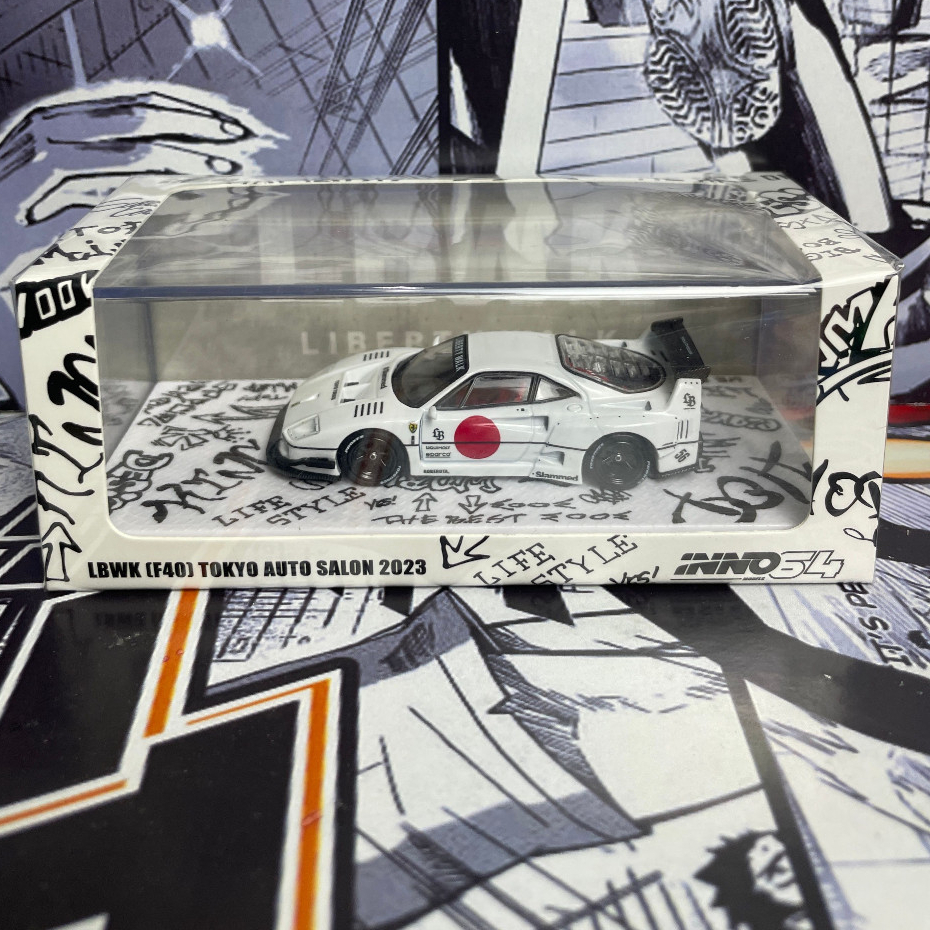 Jual Inno 64 Ferrari F40 LBWK Tokyo Auto Salon Putih Jepang Sealed ...