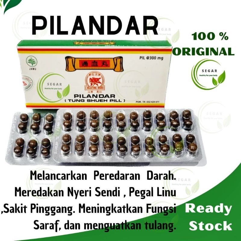 Pilandar Tung Shueh Pill Original - Melancarkan Peredaran Darah - Sakit Pinggang - Pegal Linu