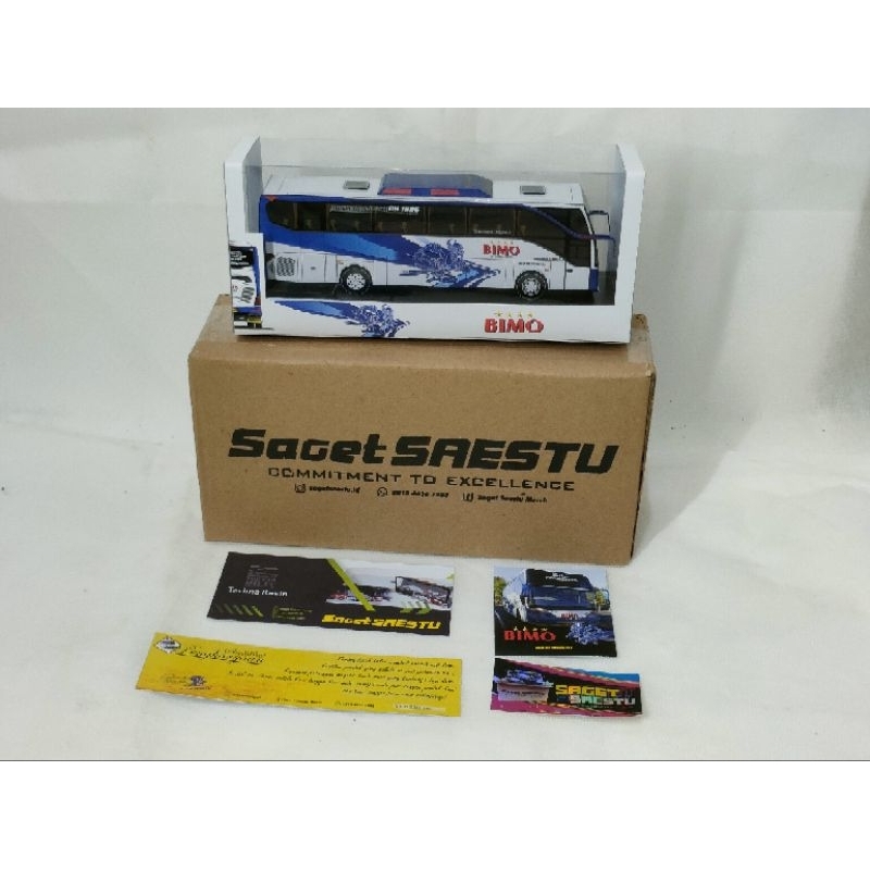 Jual MINIATUR BIS PAPERCRAFT BUS BIMO TRANSPORT YOGYAKARTA JOGJA ...