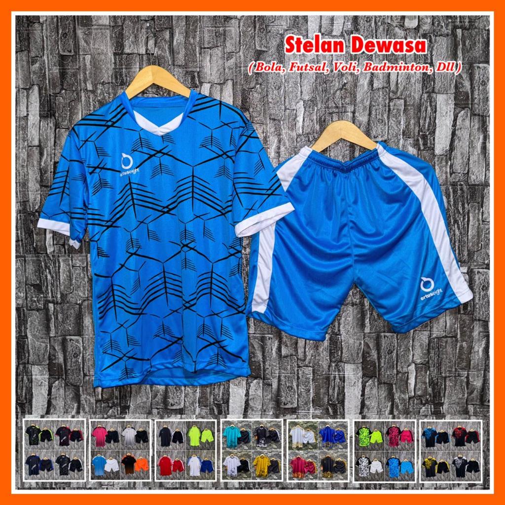 Jual Jersey Bola Futsal Terbaru Stelan Futsal Ortus Biru Putih Printing Shopee Indonesia