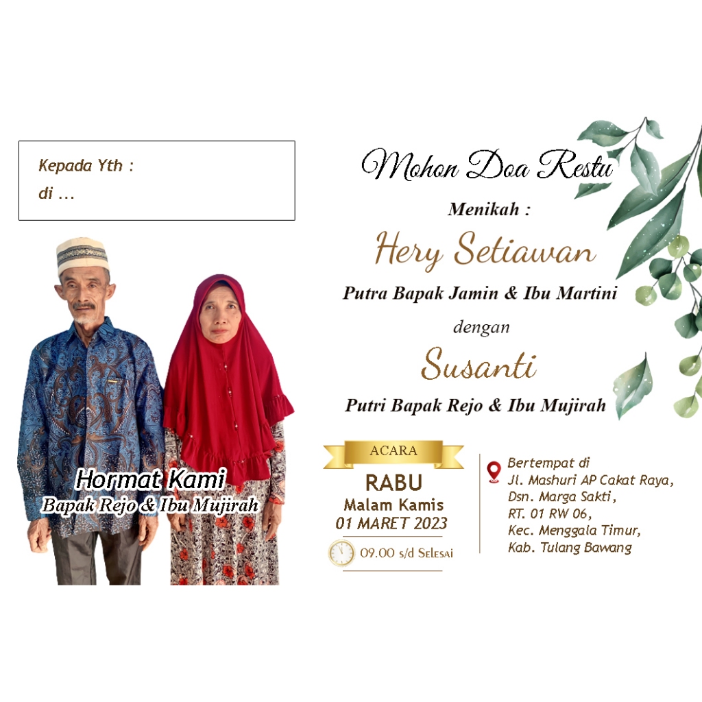 Jual Undangan Kopi Pernikahan Khitanan Undangan Rakyat | Shopee Indonesia
