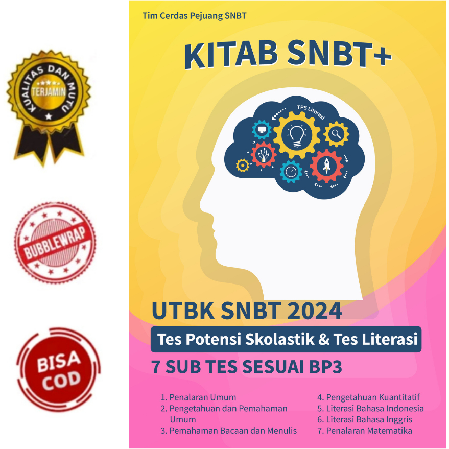 Jual BUKU SNBT+ UTBK SNBT TPS & Literasi 2024 - Sesuai BP3 Mencakup 2 ...