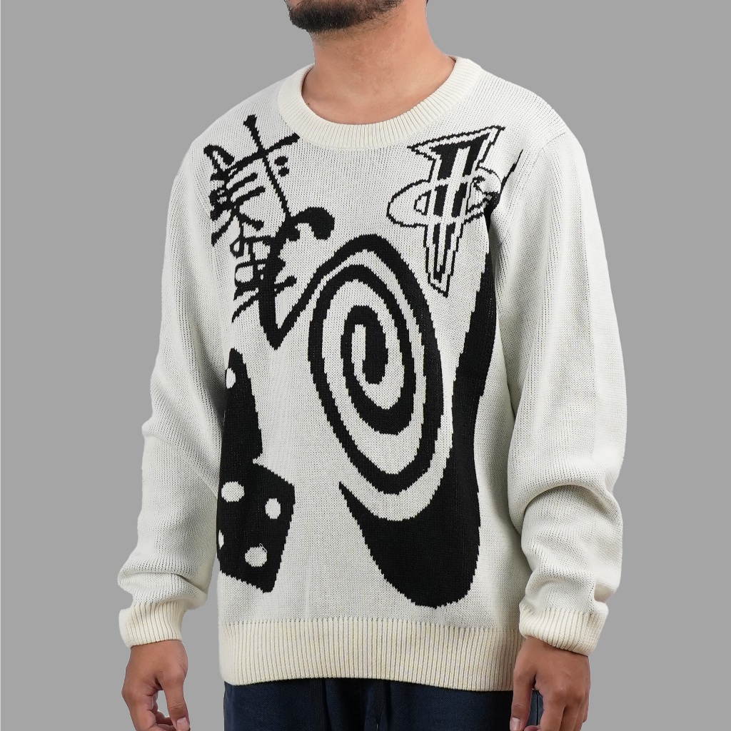Stussy x Nike Icon Knit Sweater Natural-