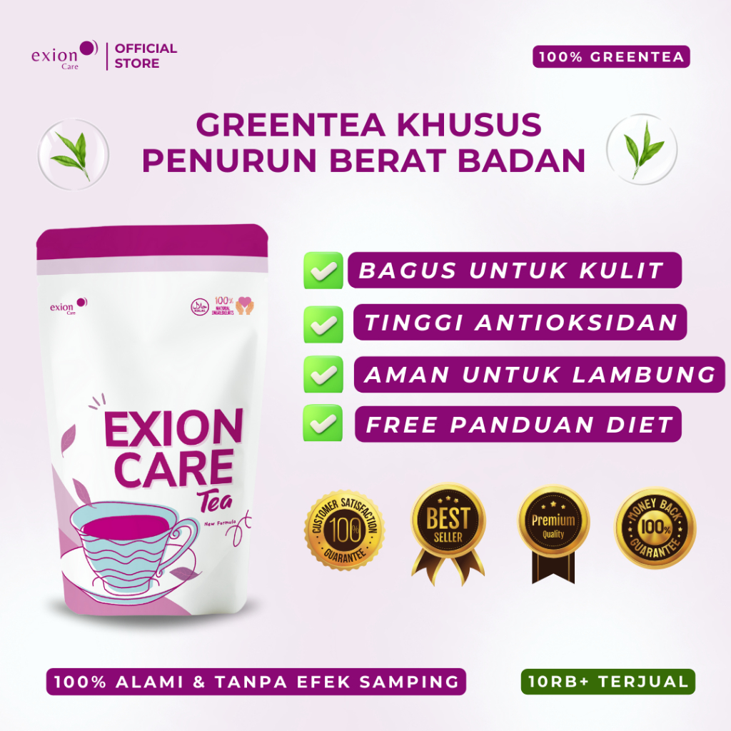 Jual Exioncare Tea Purple Series 1 Pouch Isi 50gr Teh Diet Teh