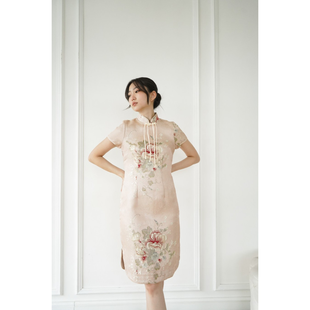 Jual HIME Mandarin Peony Cheongsam Qipao Dress Shopee Indonesia