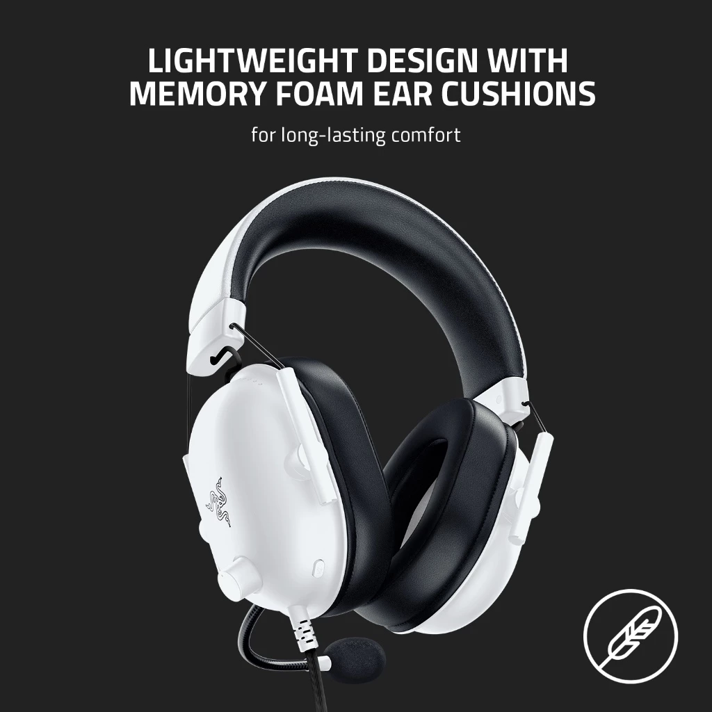 Razer BlackShark V2 X – WHITE - Multi-platform wired esports headset