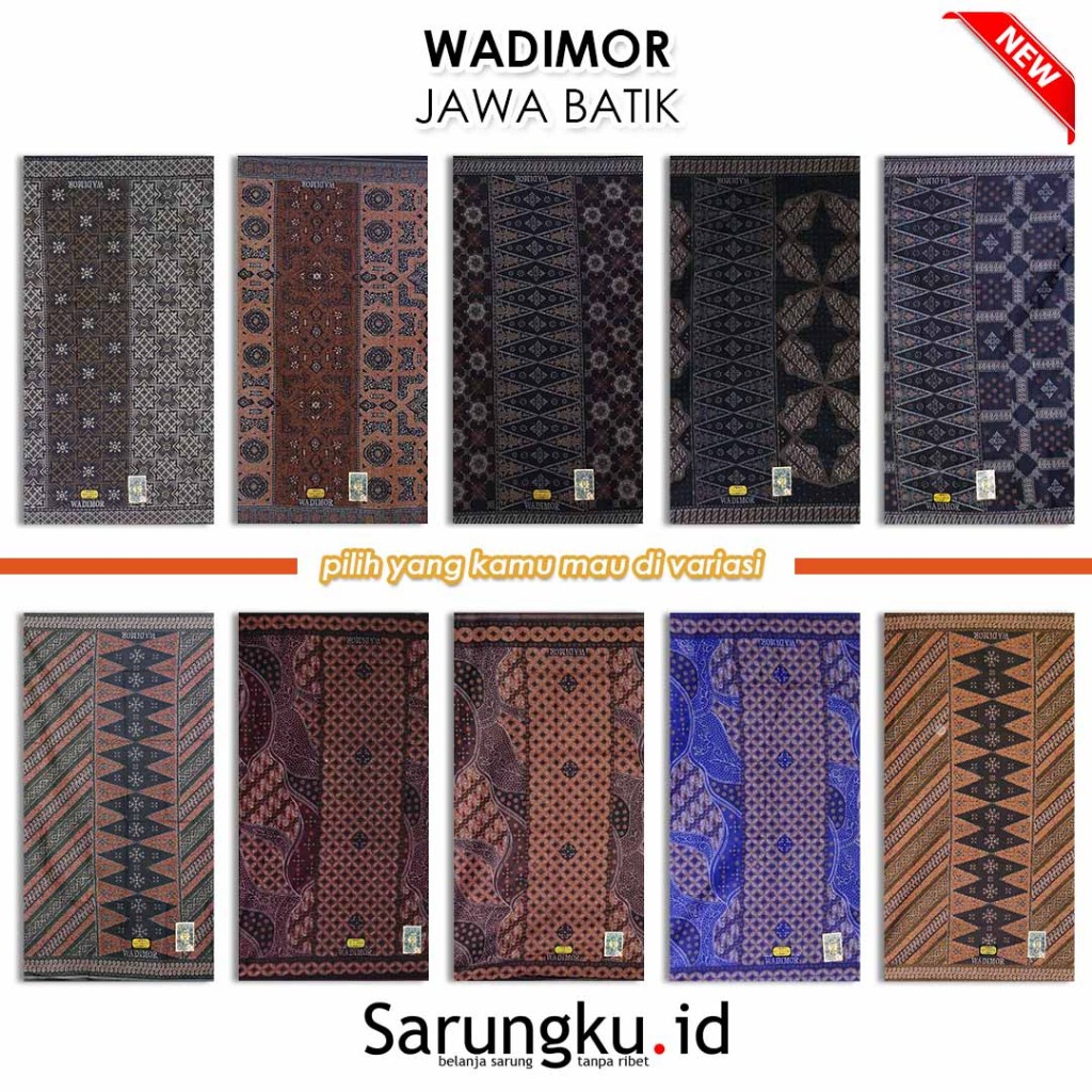 Jual SARUNG WADIMOR MOTIF BATIK | Shopee Indonesia