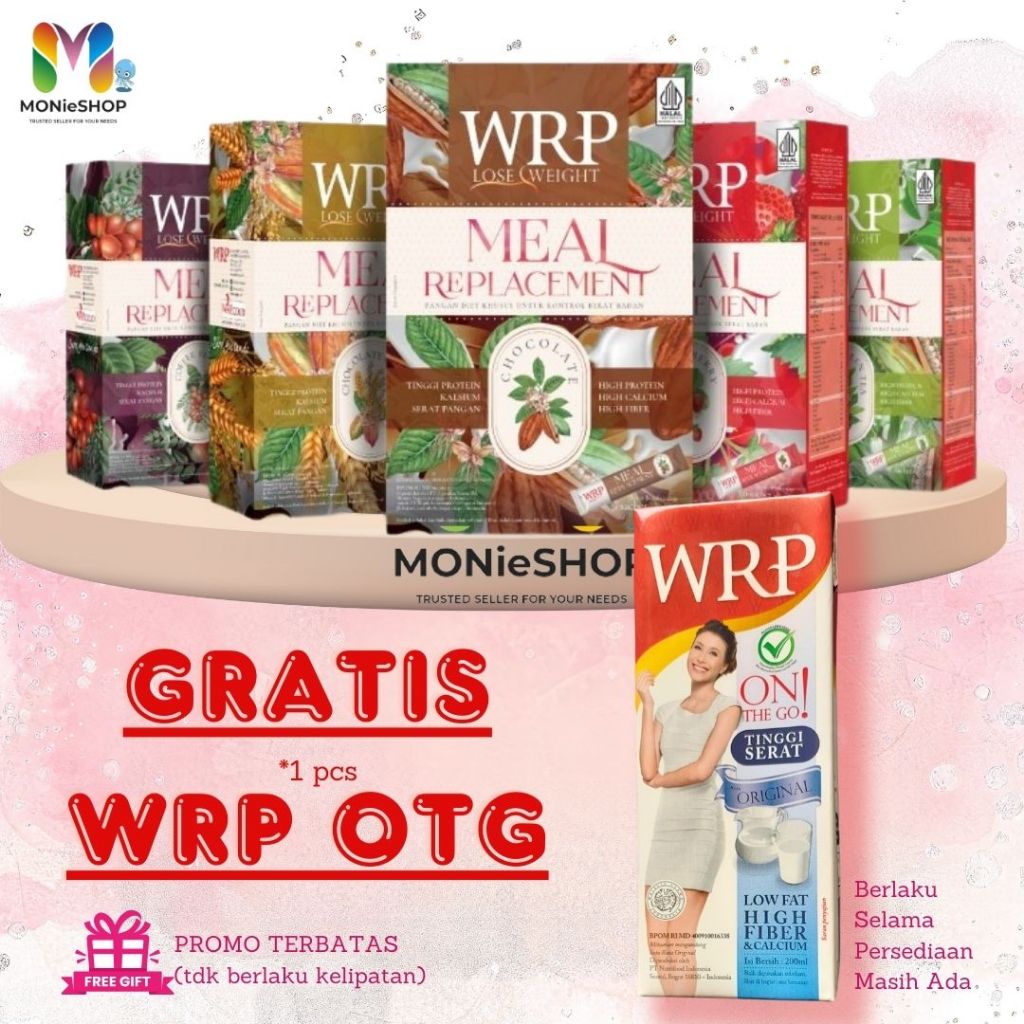 Jual WRP Meal Replacement Lose Weight isi 6 Sachet COKLAT STRAWBERRY