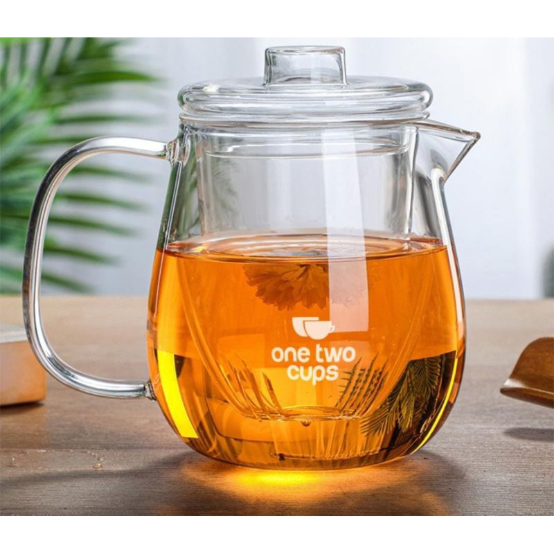 Jual One Two Cups Teko Pitcher Glass Teapot Style Tea Infuse 1200 Ml Teko Kaca Dengan Saringan 3007