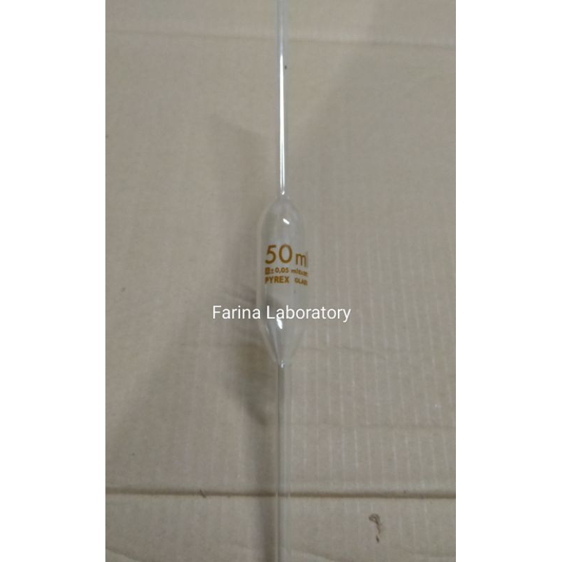 Jual Pipet VolumeVolumetric PipettePipet Gondok 50ml Pyrex ClasS A
