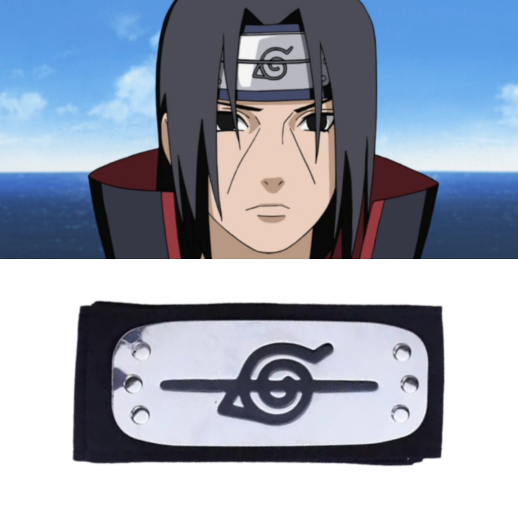 Jual Headband Ikat Kepala Naruto 3 Itachi Uchiha Desa Konoha Village ...