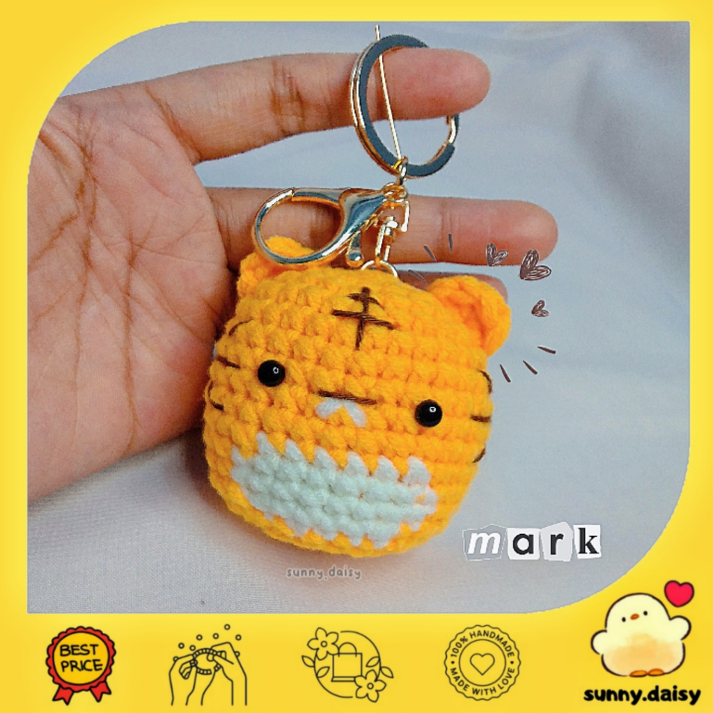 Jual Tiger Amigurumi Keychain | Tiger Amigurumi | Amigurumi Harimau ...