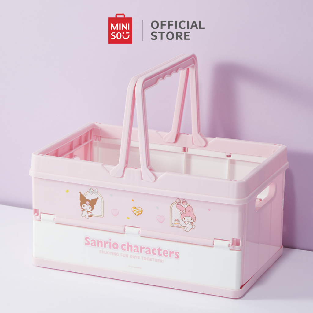 Jual Miniso Sanrio Box Container Keranjang Kotak Penyimpanan Serbaguna