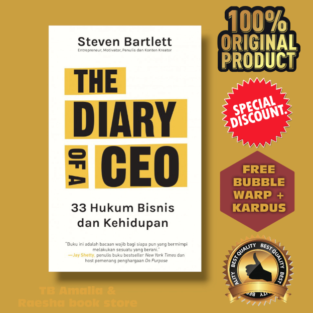 Jual Buku The Diary Of A CEO - Steven Bartlett - Bahasa Indonesia ...