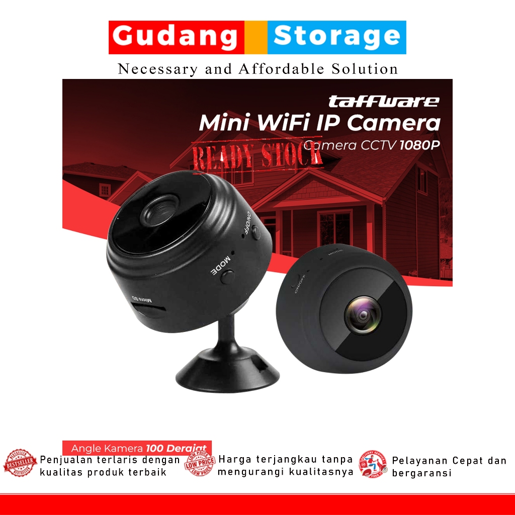 Jual Gudang Storage Official Taffware Mini Wifi Ip Camera Cctv P