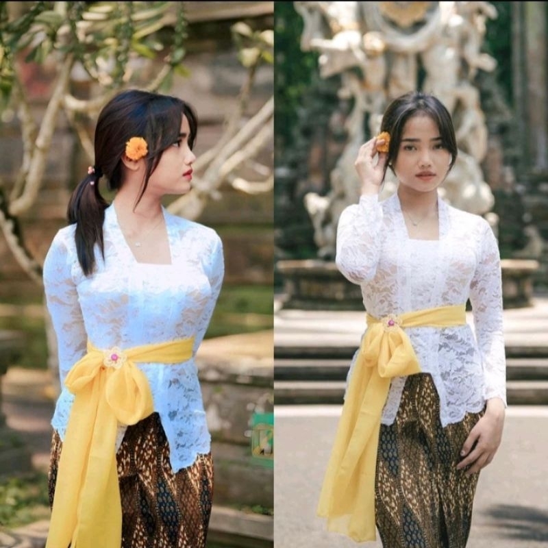 Jual Kebaya Bali Brokat strait Sofia / Kebaya Bali Brokat/ Kutu baru