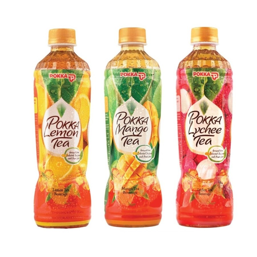 Jual Pokka lemon tea + mango tea + lychee tea 450ml isi 24 pcs | Shopee ...