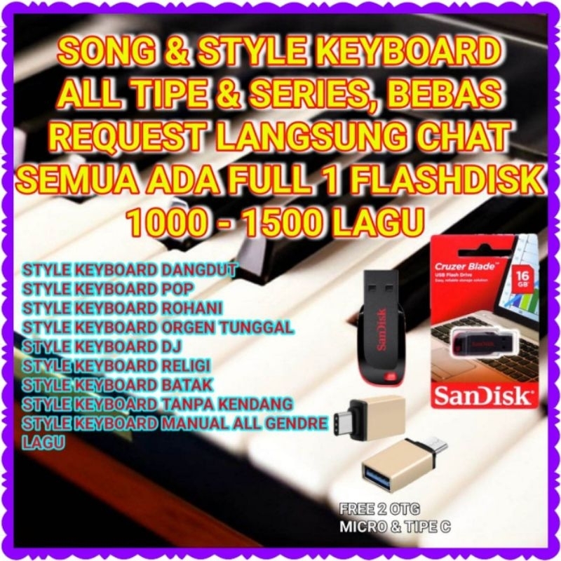Jual FLASHDISK ORIGINAL 16GB ISI STYLE KEYBOARD-USB FLASHDISK ISI STYLE ...