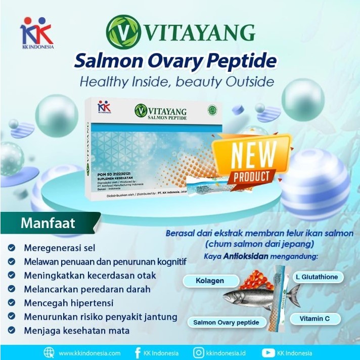 Jual Vitayang SOP Salmon Ovary Peptide Subarashii/Subarashi