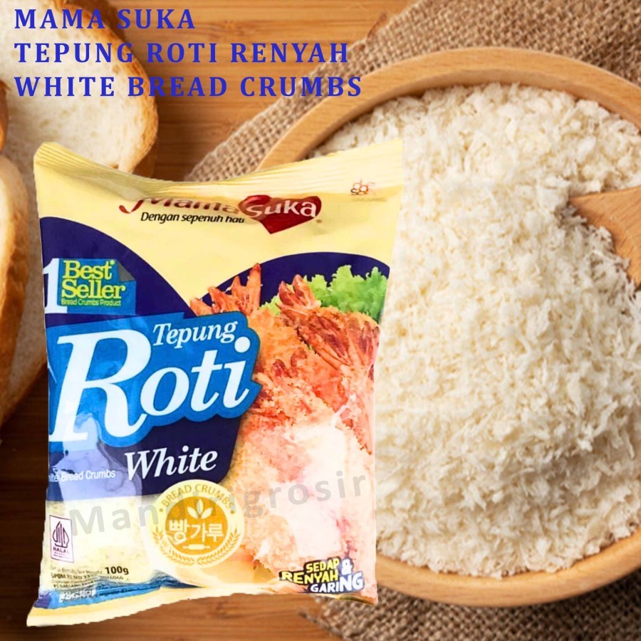 Jual Tepung Roti Renyah * Mama Suka * White Bread Crumbs * 100gr ...