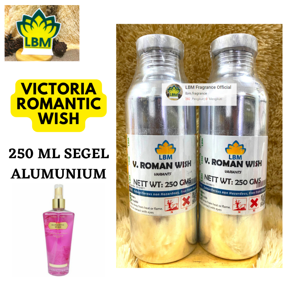 Jual Parfum Non Alkohol Victoria Romantic Wish Kemasan 250 Ml Segel Lbm Fragrance Perfume 3723