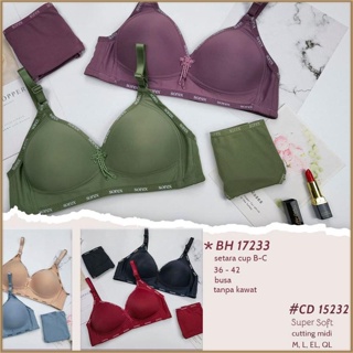 Jual Bra SET Sorex BH 17233 x CD 15232 Super Soft