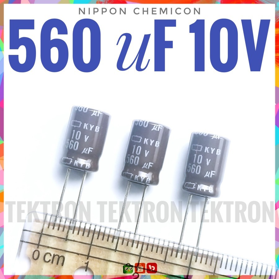 Lot De 2 Condensateurs électrolytiques NCC Nippon Chemi-Con - 560µF 400V - Dimensions 35x40 Mm