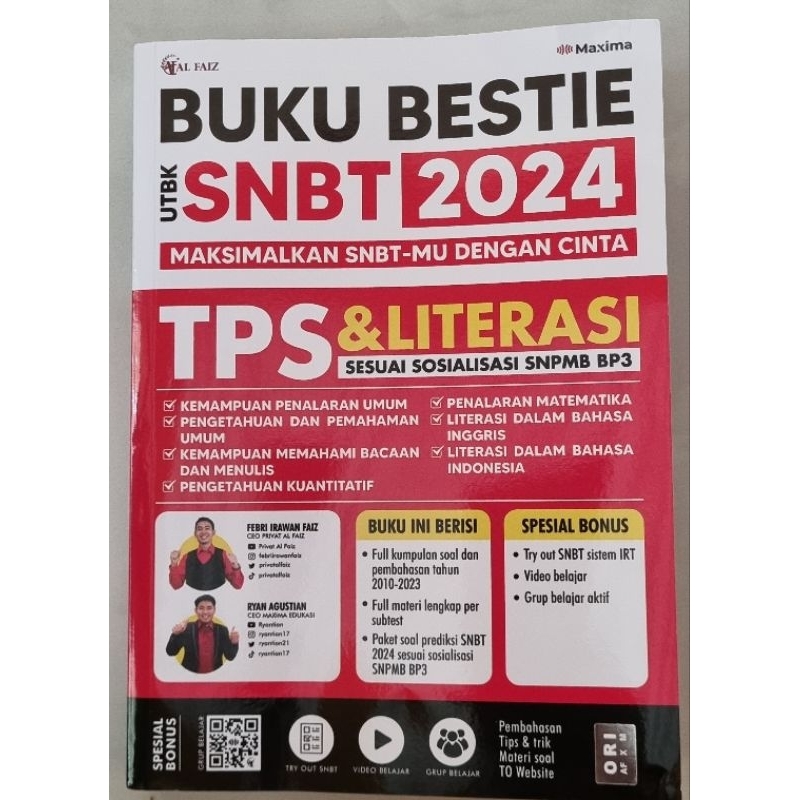 Jual BUKU BESTIE SNBT 2024 TPS & LITERASI | Shopee Indonesia