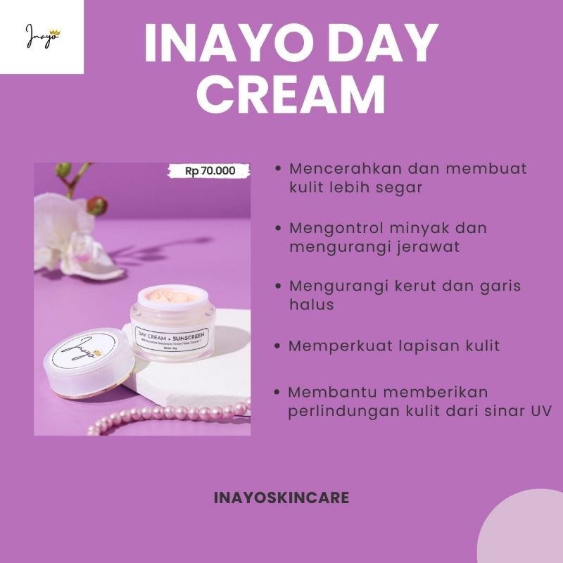Jual Inayo Day+Sunscreen with astaxanthin niacinamide galactomyces ...