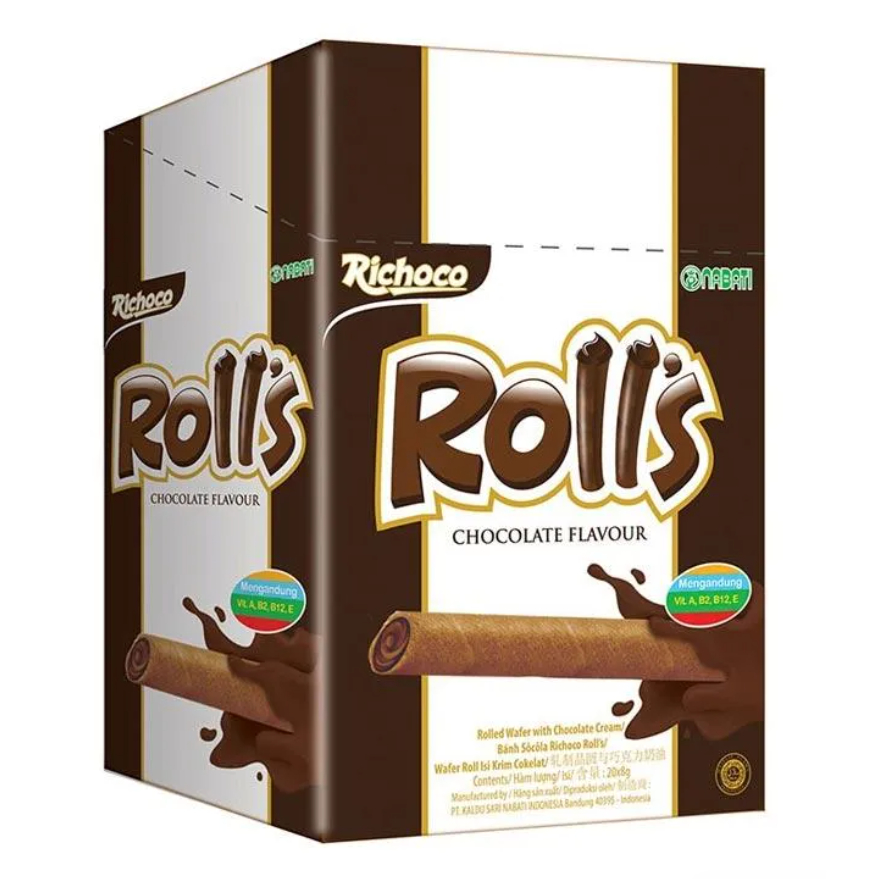 Jual ROLLS Nabati Wafer Stik rasa Richeese / Richoco Box 120 gram (isi ...