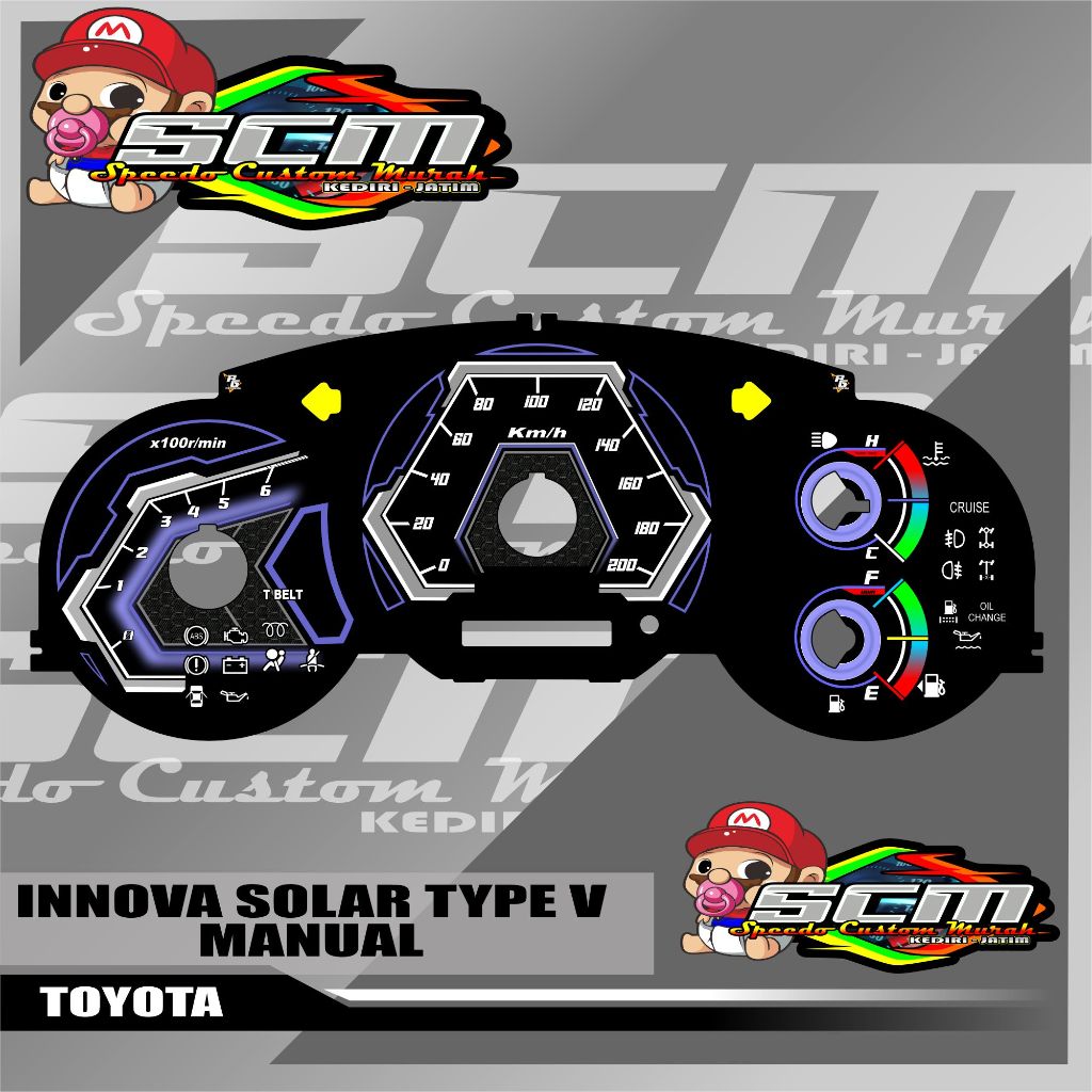 Jual Papan speedometer kijang innova old type v panel spidometer kijang ...