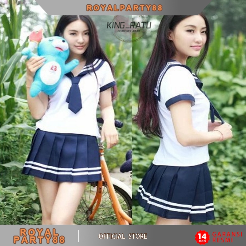 Jual Seragam Sekolah Cosplay Lingerie Wanita Sexy Peran Bermain Siswa Gadis Set Sailor Uniform 4862