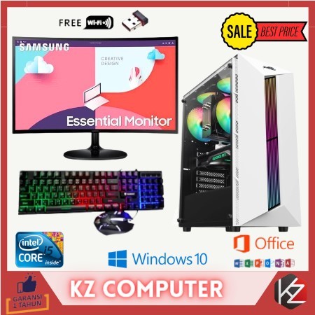 Jual PC Lengkap Gaming i5 3470 (GTX 1650 4GB Cocok Editing