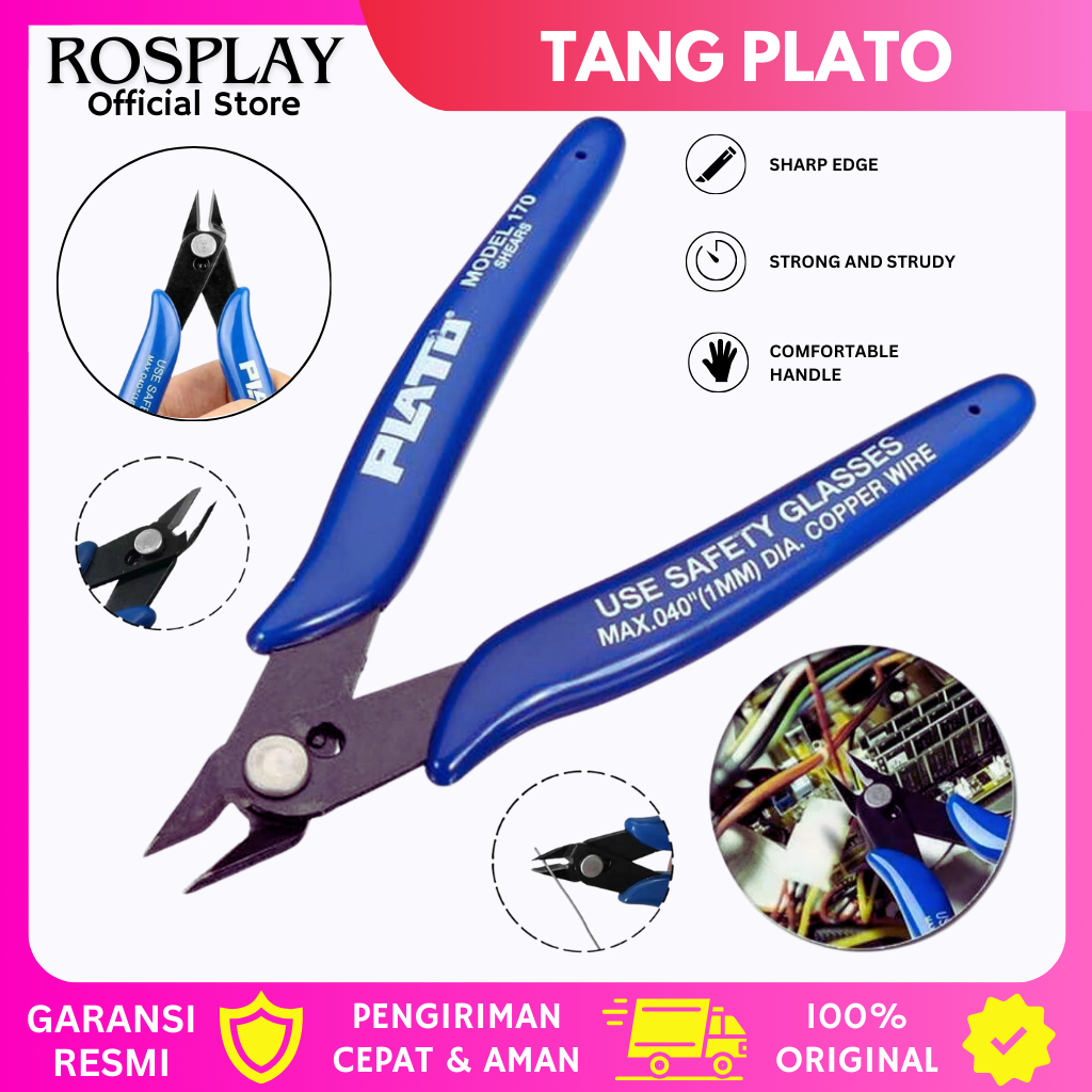 Jual Tang Potong Plato / Tang Potong Kawat Kabel wire cutter nipper ...