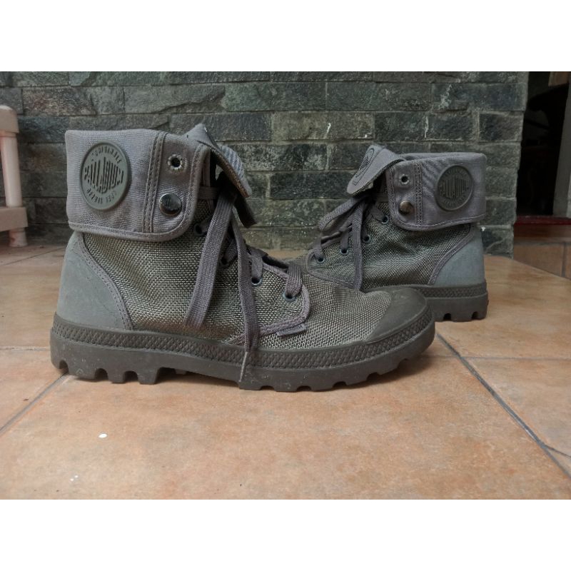 Jual Palladium Boots Grey Original Second. Shopee Indonesia