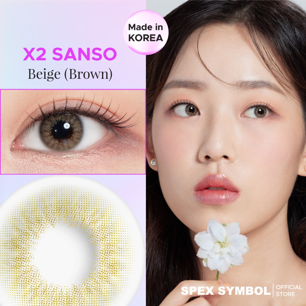 Jual Mikeda -Softlens X2 New Sanso Color Beige Brown | Shopee Indonesia