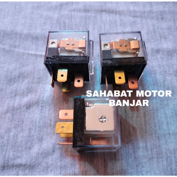 Jual Relay Klakson Kaki 4 Pin 12V 80A Riley Lampu Tembak Sorot Motor ...